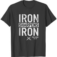 Iron Sharpens Iron Proverbs 2717 Christian T-shirt