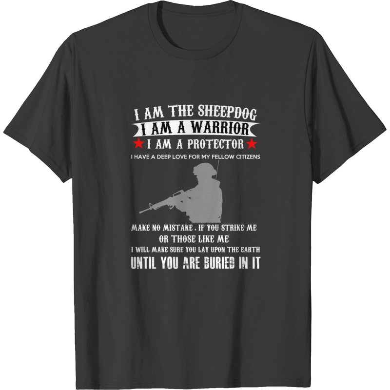 Sheepdog Warrior Protector T-shirt — Mens T Shirts