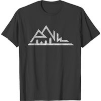 Pnw Mountains Pacific Northwest Cascadia Trees Nat T-shirt — Mens T Shirts