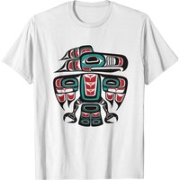 Northwest Pacific Haida Tlingit Native Raven Totem T-shirt — Mens T Shirts