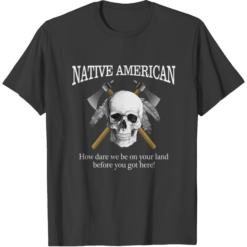 Native American (skull) T-shirt — Mens T Shirts