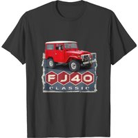 Fj40 Red Classic Truck T-shirt — Mens T Shirts
