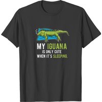 Lazy Pet Reptile Lizard Animal Sleeping Iguana T-shirt — T-shirts pour hommes