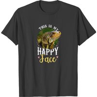 Iguana This Is My Happy Face T-shirt