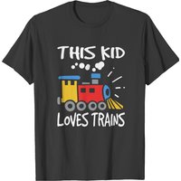 This Kid Loves Trains / Kids Railroad T-shirt