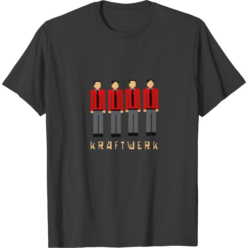 Pixelated Kraftwerk Turquoise Kids T-shirt — T-shirts pour hommes