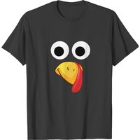 Cute Turkey Face Funny Thanksgiving T-shirt