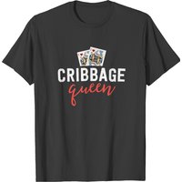 Funny Cribbage Shirt Women Cribbage Queen Player T-shirt — T-shirts pour hommes