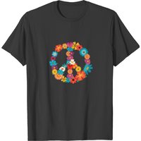 Peace Love Shirt 60's 70's Hippie Costume Shirt T-shirt
