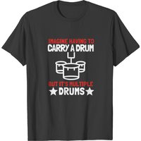 Tenor Quad Drums Marching Band Drummer T-shirt — T-shirts pour hommes