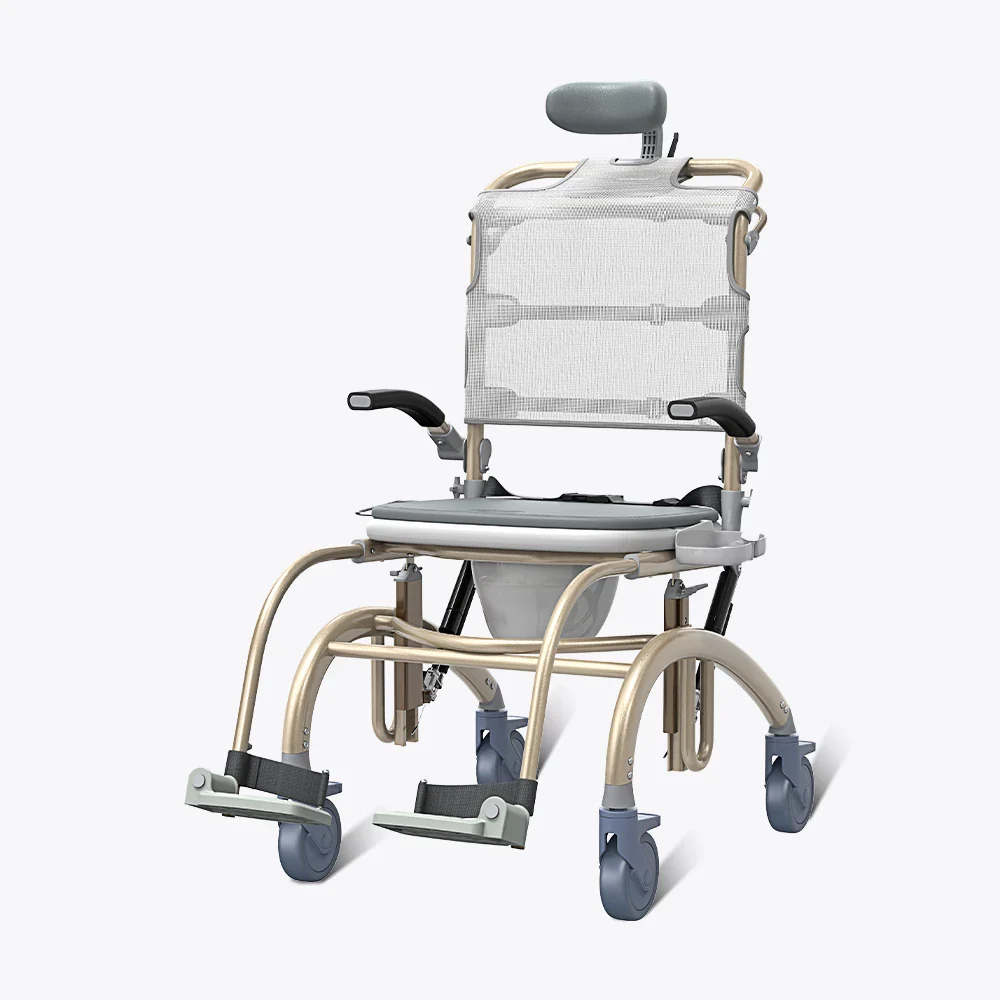 Vocic Reclining Shower Chair with Wheels