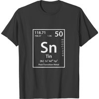 Tin Periodic Table Of Elements T-shirt