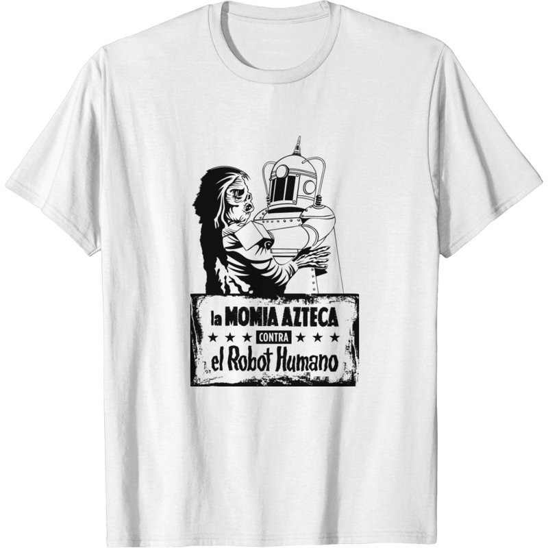 Aztec Mummy Vs Robot T-shirt