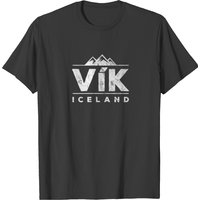 Vintage Vik Iceland City With Glaciers T-shirt — T-shirts pour hommes