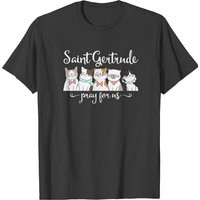 St Gertrude Cats Lovers T-shirt