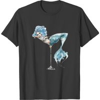 Drinking Mermaid Awesome Graphic T Shirt T-shirt