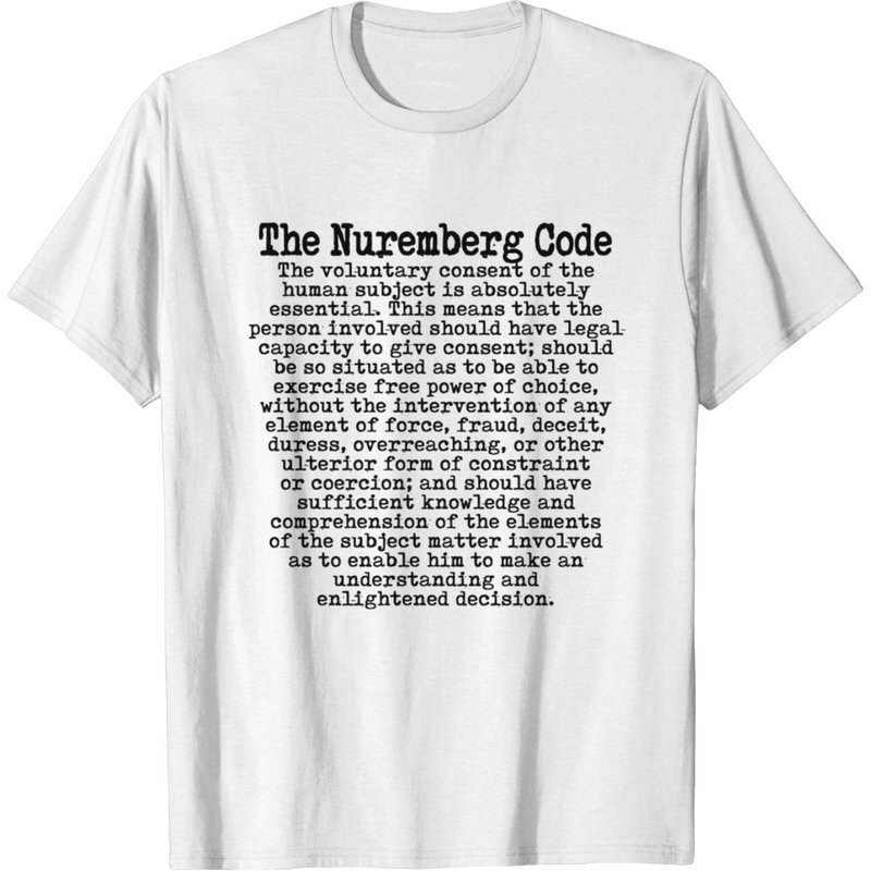 The Nuremberg Code (1947) T-shirt — T-shirts pour hommes