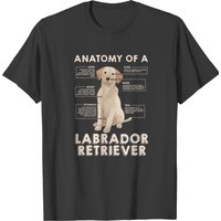 Funny Anatomy Of A Labrador Retriever Graphic With T-shirt