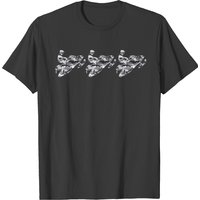 Camouflage Grey Snowmobiles T-shirt