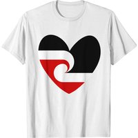 Tino Rangatiratanga Maori Flag Heart T-shirt — T-shirts pour hommes