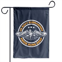 Us Navy Submariner Pride Runs Deep Garden Flags — Drapeaux décoratifs