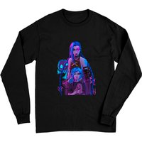 Jinx (league Of Legends),vintage Arcane Jinx Classic Unisex Long Sleeves, Gift, Gamer, Netflix — T-shirts pour hommes