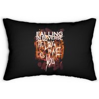 50% Opening Sale Vtg Falling In Reverse Metalcore Band Lumbar Pillows — Decorative Cushions