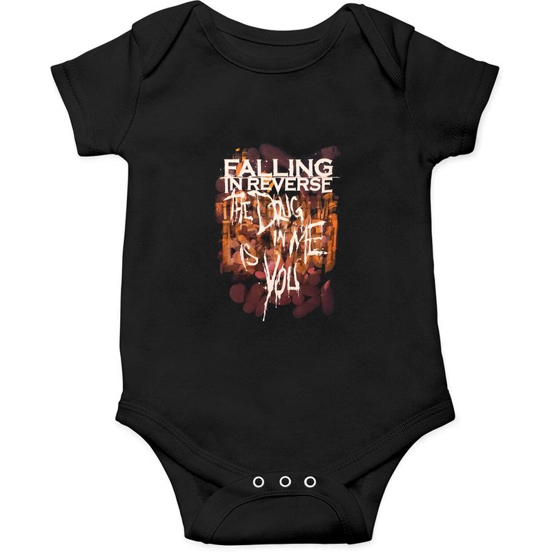 50% Opening Sale Vtg Falling In Reverse Metalcore Band Onesies — Bodys bébé