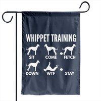 Whippet Training Boxer Dog Tricks - Whippet - Garden Flags