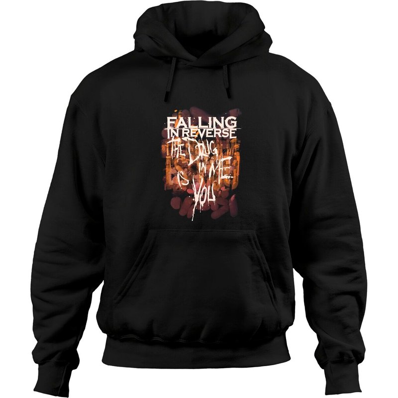 50% Opening Sale Vtg Falling In Reverse Metalcore Band Hoodies — Sweats à capuche pour hommes