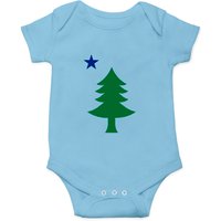 Maine Flag Pride Pine Tree State Onesies