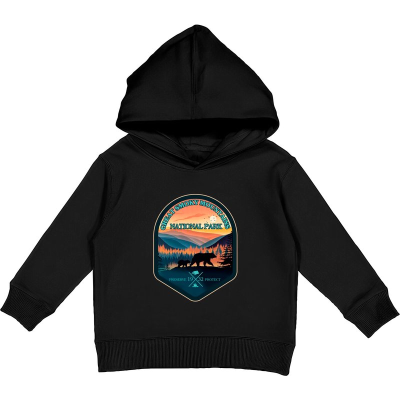 Great Smoky Mountains National Park Est 1932 Souvenir Hiking - Great Smoky Mountains National Park - Kids Pullover Hoodies — Mens Hoodies