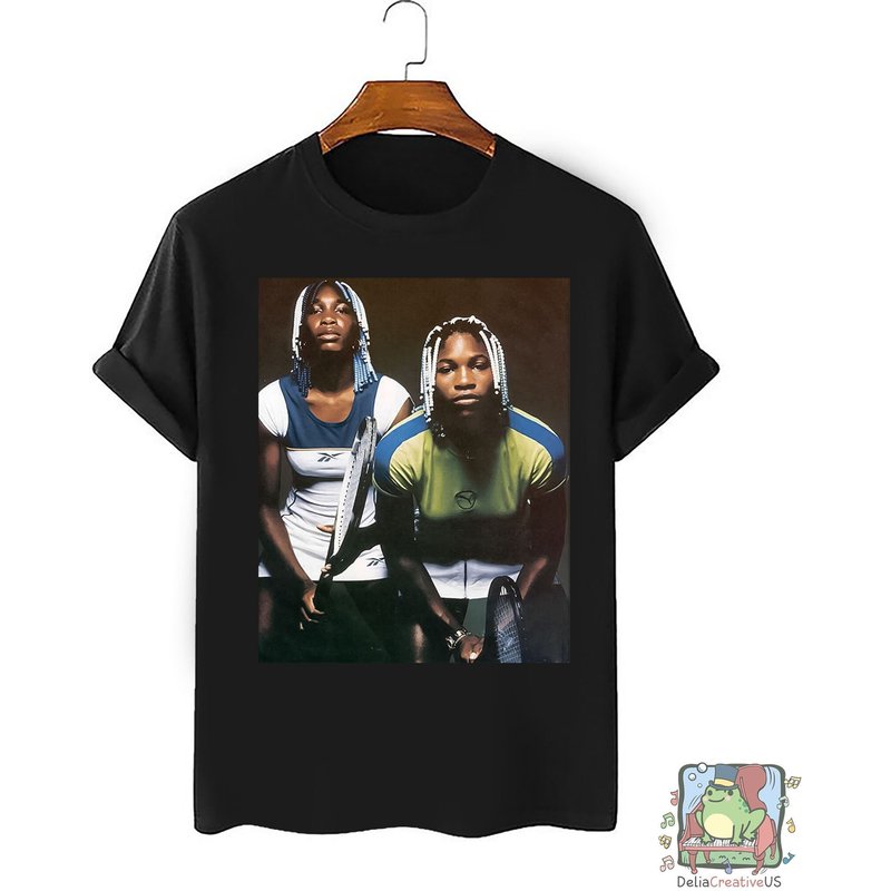Serena And Venus Williams Vintage Shirt — Mens T Shirts