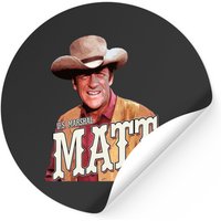 Gunsmoke Stickerus Marshal Matt Dillon From Gunsmoke Stickers — Autocollants et stickers