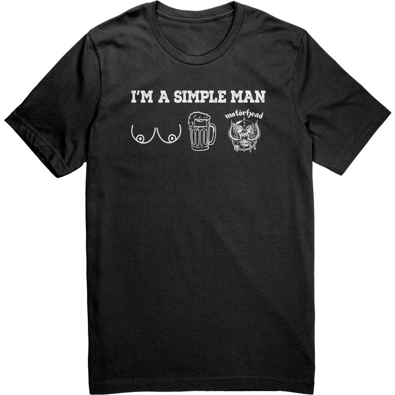 Motorhead Simple Man T-shirt — Mens T Shirts