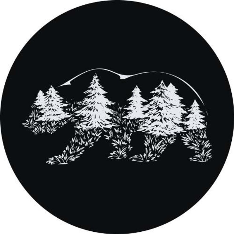 Bear Forest Spare Tire Cover — Accessoires pour camions