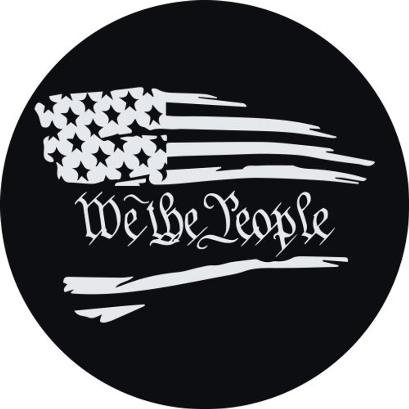We The People Flag Spare Tire Cover — Truck Accessories