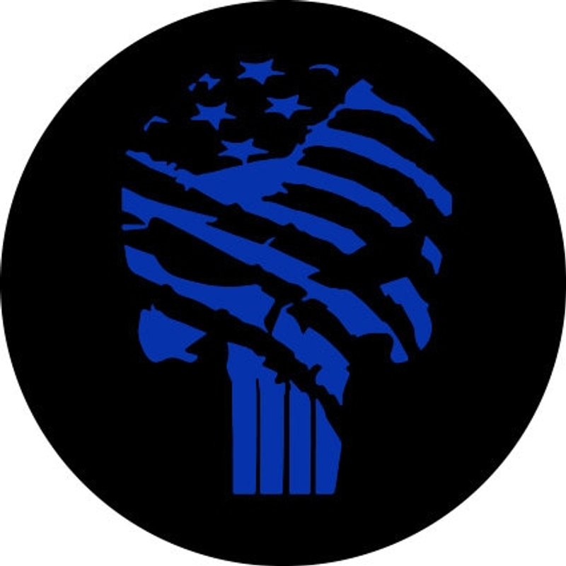 Punisher Flag Spare Tire Cover — Accessoires pour camions
