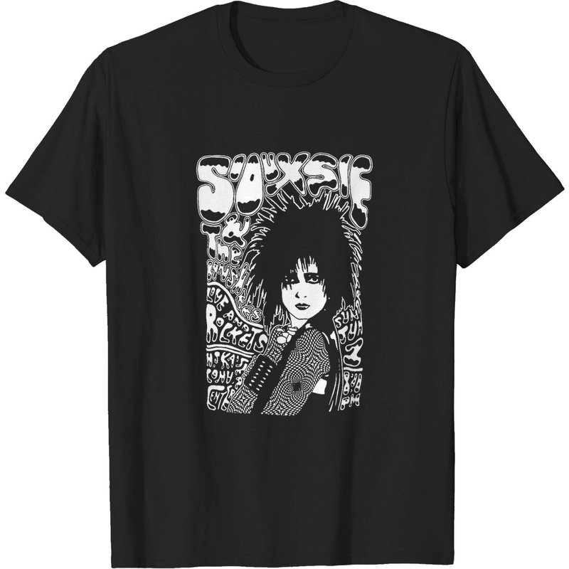 Siouxsie And The Banshees Mens Post Punk Gothic 80's T Shirt