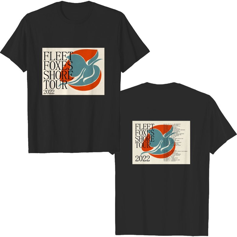 Fleet Foxes Shirt 2022 Shore Tour Shirt — T-shirts pour hommes