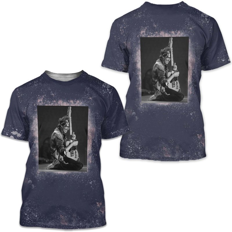 Keith Richards Bleached 3d T Shirt
