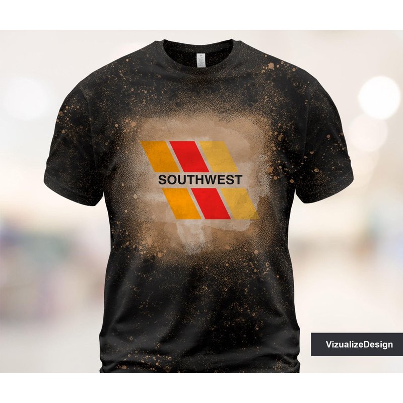 Southwest Airlines Bleached 3d T Shirt
