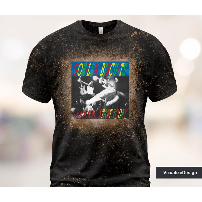 Gorilla Biscuits - Start Today Bleached 3d T Shirt — T-shirts pour hommes
