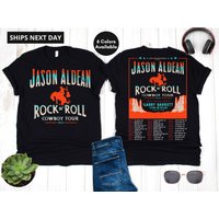 Jason Aldean Rock N Roll Cowboy Tour 2022 Unisex T-shirt — T-shirts pour hommes