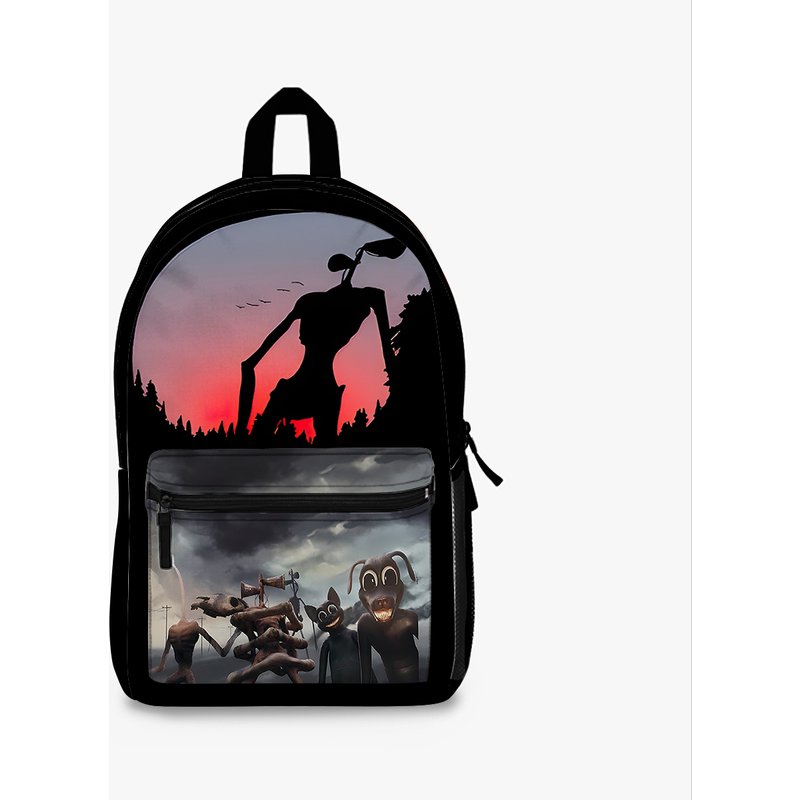 Siren Head Cartoon Cat Backpack — Sacs à dos décontractés