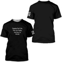 Gangstas Don't Die They Get Chubby T-shirt — T-shirts pour hommes
