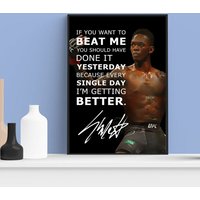Israel Adesanya Quote Poster — Posters & Prints