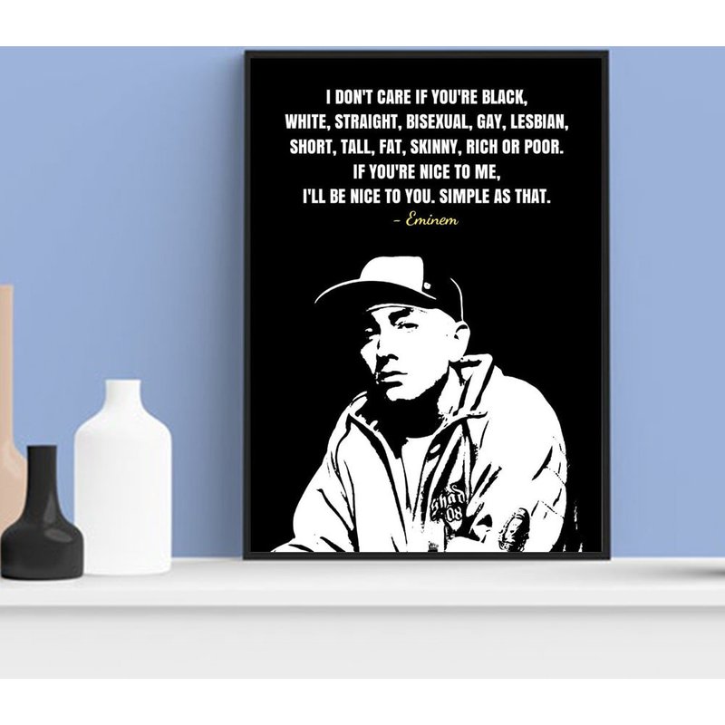 Eminem Quotes Poster — Posters & Prints