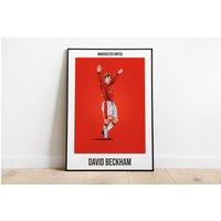 David Beckham - Football Poster — Posters & Prints