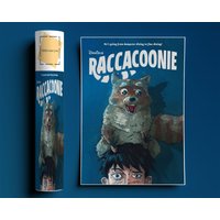 Raccacoonie Everything Everywhere All At Once 2022 Movie Poster — Posters & Prints